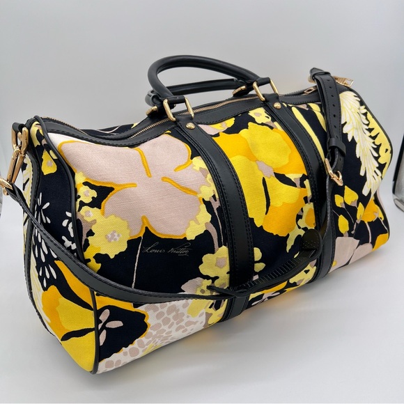 Louis Vuitton Handbags - Louis Vuitton Keepall Bandouliere Bag 50 Rare and Limited Edition Floral